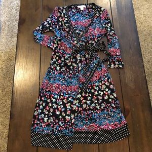 Motherhood maternity or nursing wrap dress